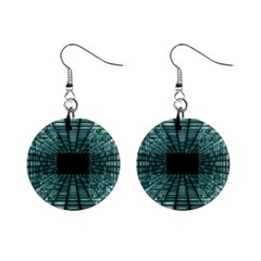 Abstract Perspective Background Mini Button Earrings