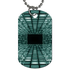 Abstract Perspective Background Dog Tag (One Side)