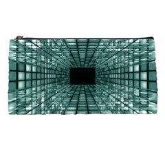 Abstract Perspective Background Pencil Cases