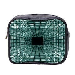 Abstract Perspective Background Mini Toiletries Bag 2-Side