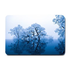 Nature Inspiration Trees Blue Small Doormat 