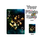 Heart Love Universe Space All Sky Playing Cards 54 (Mini)  Front - Spade7