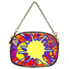 Embroidery Dab Color Spray Chain Purses (two Sides)  by Nexatart