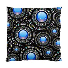 Background Abstract Glossy Blue Standard Cushion Case (two Sides) by Nexatart