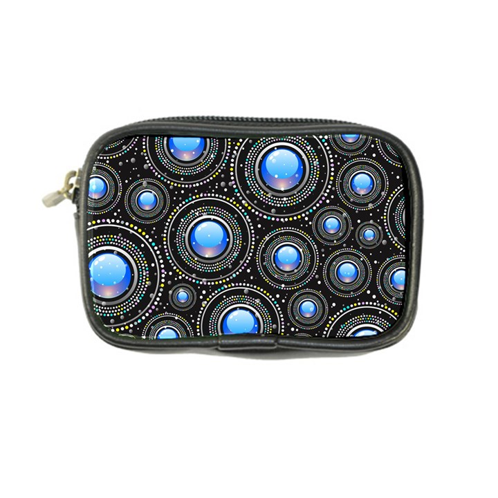 Background Abstract Glossy Blue Coin Purse