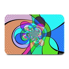 Retro Wave Background Pattern Plate Mats by Nexatart