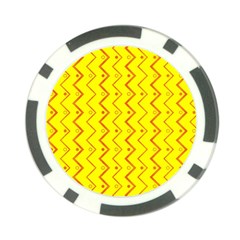 Yellow Background Abstract Poker Chip Card Guard