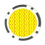 Yellow Background Abstract Poker Chip Card Guard (10 pack) Back