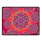 Floral Background Texture Pink Double Sided Fleece Blanket (Small)  45 x34  Blanket Front