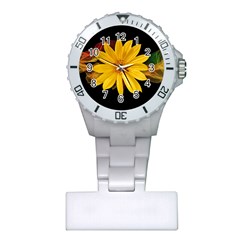 Sun Flower Blossom Bloom Particles Plastic Nurses Watch