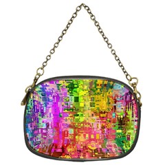 Color Abstract Artifact Pixel Chain Purses (one Side)  by Nexatart