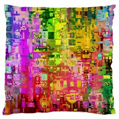 Color Abstract Artifact Pixel Large Flano Cushion Case (two Sides)