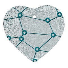 Network Social Abstract Ornament (heart) by Nexatart