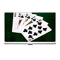 Poker Hands   Royal Flush Clubs Business Card Holders by FunnyCow