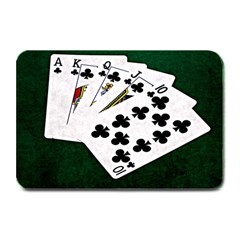 Poker Hands   Royal Flush Clubs Plate Mats by FunnyCow