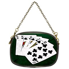 Poker Hands   Royal Flush Clubs Chain Purses (one Side)  by FunnyCow