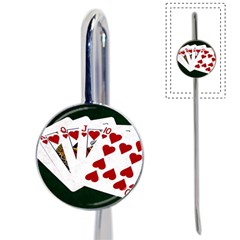 Poker Hands   Royal Flush Hearts Book Mark by FunnyCow