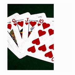 Poker Hands   Royal Flush Hearts Large Garden Flag (two Sides) by FunnyCow