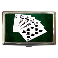 Poker Hands   Royal Flush Spades Cigarette Money Cases by FunnyCow