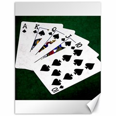 Poker Hands   Royal Flush Spades Canvas 18  X 24   by FunnyCow