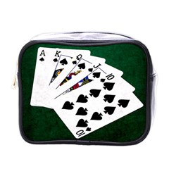 Poker Hands   Royal Flush Spades Mini Toiletries Bags by FunnyCow