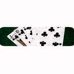 Poker Hands   Straight Flush Clubs Large Bar Mats by FunnyCow