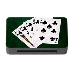 Poker Hands   Straight Flush Clubs Memory Card Reader With Cf by FunnyCow