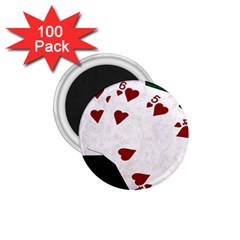 Poker Hands Straight Flush Hearts 1 75  Magnets (100 Pack)  by FunnyCow