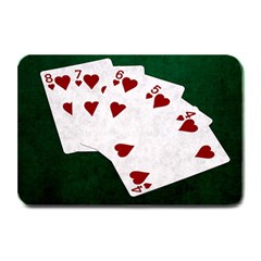 Poker Hands Straight Flush Hearts Plate Mats by FunnyCow