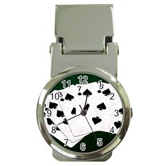 Poker Hands Straight Flush Spades Money Clip Watches by FunnyCow