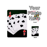 Poker Hands Straight Flush Spades Playing Cards 54 (Mini)  Front - Heart4