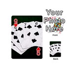 Poker Hands Straight Flush Spades Playing Cards 54 (Mini)  Front - HeartQ