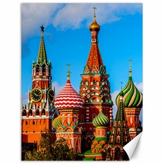 Moscow Kremlin And St  Basil Cathedral Canvas 12  X 16   by FunnyCow