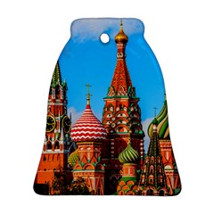 Moscow Kremlin And St  Basil Cathedral Ornament (bell) by FunnyCow
