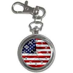 American Usa Flag Key Chain Watches