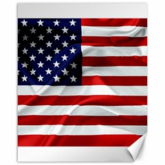 American Usa Flag Canvas 16  X 20   by FunnyCow