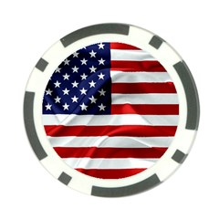 American Usa Flag Poker Chip Card Guard (10 Pack) by FunnyCow