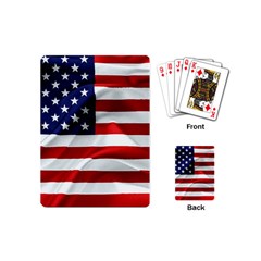 American Usa Flag Playing Cards (mini)  by FunnyCow