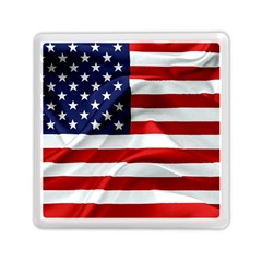 American Usa Flag Memory Card Reader (square)  by FunnyCow
