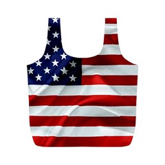 American Usa Flag Full Print Recycle Bags (m)  by FunnyCow