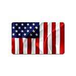 American Usa Flag Vertical Magnet (Name Card) Front