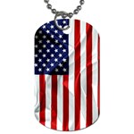 American Usa Flag Vertical Dog Tag (One Side) Front