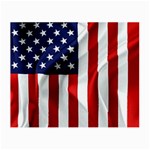American Usa Flag Vertical Small Glasses Cloth (2-Side) Front