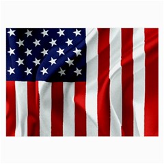 American Usa Flag Vertical Large Glasses Cloth (2-side)