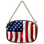 American Usa Flag Vertical Chain Purses (Two Sides)  Front