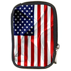 American Usa Flag Vertical Compact Camera Cases by FunnyCow