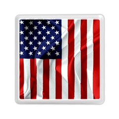American Usa Flag Vertical Memory Card Reader (square)  by FunnyCow