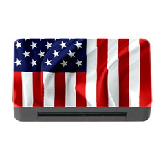 American Usa Flag Vertical Memory Card Reader With Cf