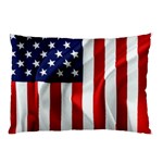 American Usa Flag Vertical Pillow Case (Two Sides) Back