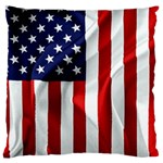 American Usa Flag Vertical Large Cushion Case (One Side) Front
